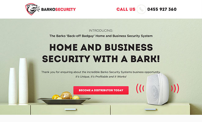 Barko Landing Page