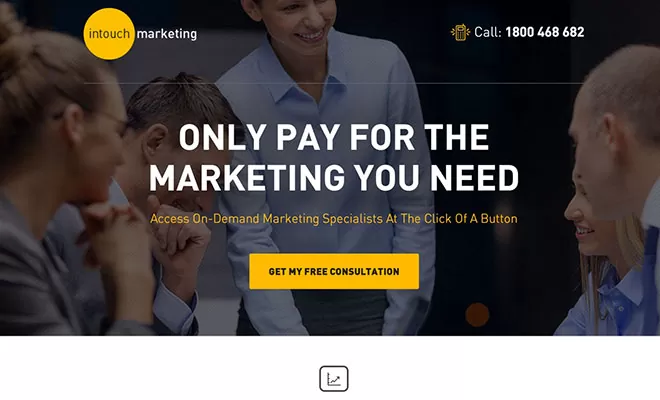 intouch Marketing Landing Page