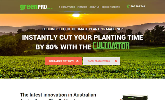 GreenPro Landing Page