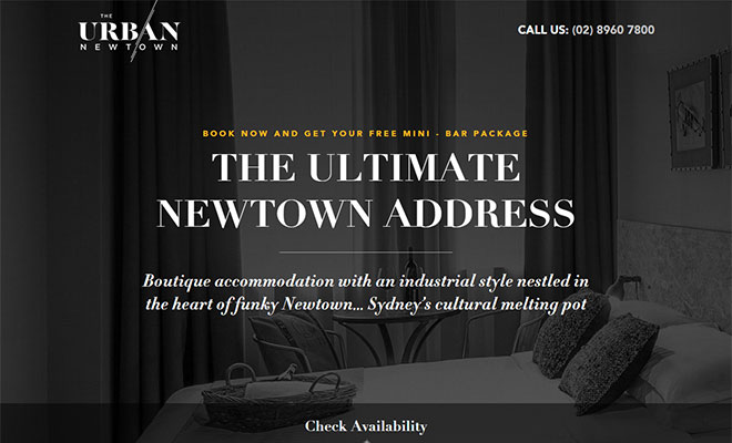 The Urban Newtown Landing Page